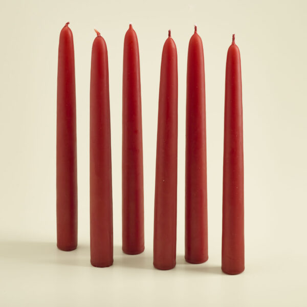 Leuchterkerzen rot 200x20 6er Set